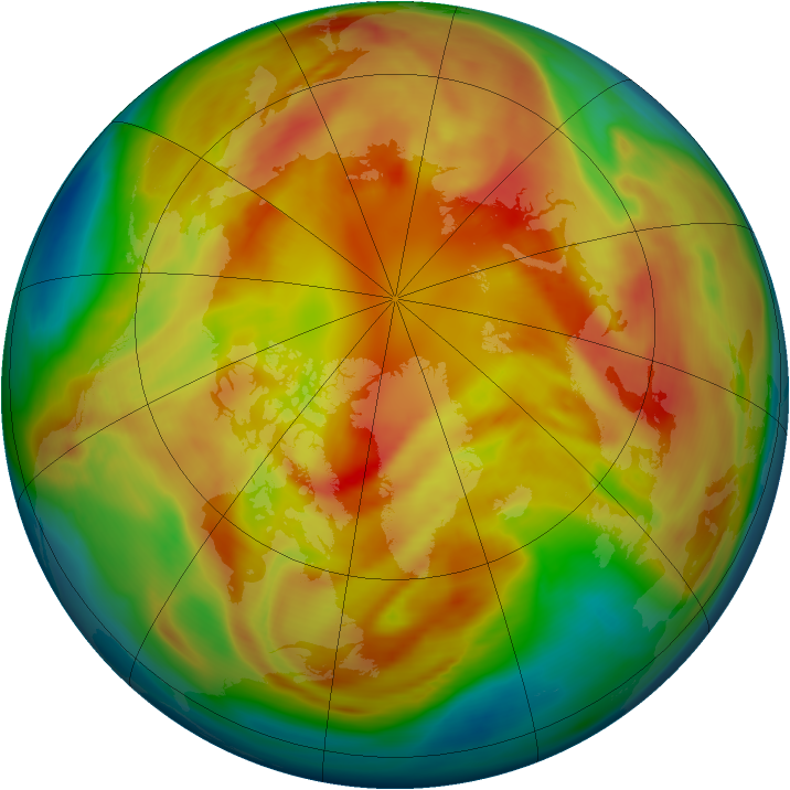 Arctic ozone map for 06 March 2006